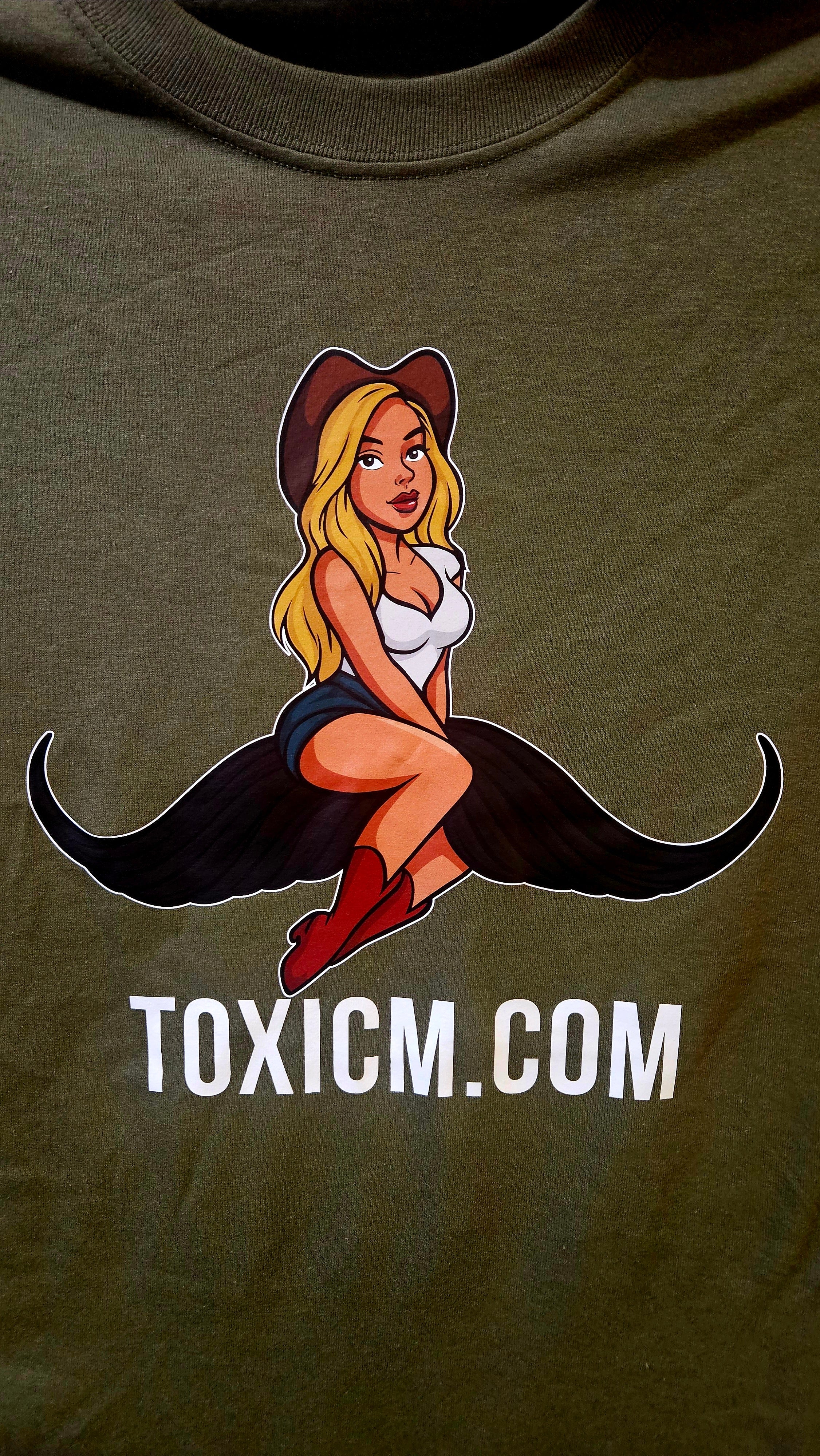 New! - Mustache Ride WWII style bomber Pinup Girl shirts